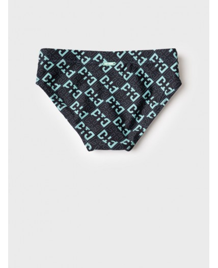 Плавки трикотажные для мальчиков light green, double black