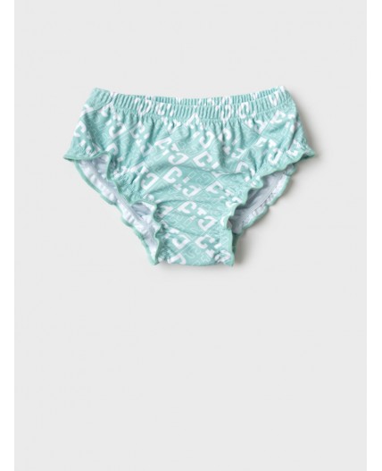 Плавки детские трикотажные для девочек white, light green