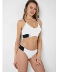 Купальный костюм трикотажный для женщин milk, black