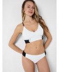 Купальный костюм трикотажный для женщин milk, black