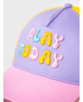 Кепка текстильная для девочек lilac, pink, yellow