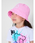 Панама текстильная для девочек pink