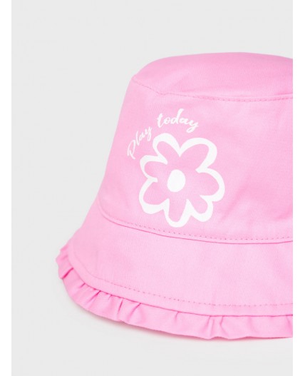 Панама текстильная для девочек pink