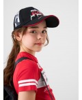 Кепка текстильная для девочек black, red