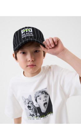 Кепка текстильная для мальчиков white, black
