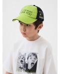 Кепка текстильная джинсовая для мальчиков black, light green