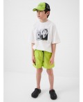Кепка текстильная джинсовая для мальчиков black, light green