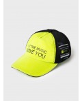 Кепка текстильная джинсовая для мальчиков black, light green