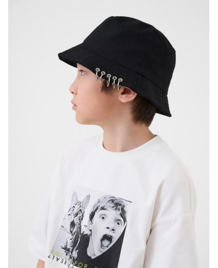 Панама текстильная для мальчиков black