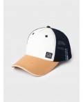 Кепка текстильная для мальчиков white, beige, dark blue