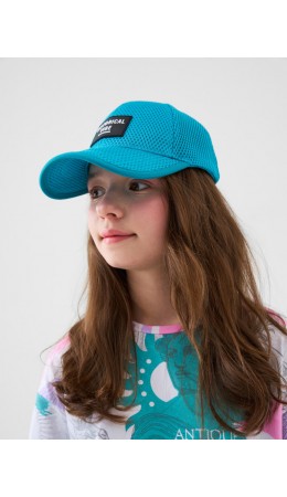 Кепка трикотажная для девочек light blue