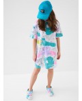 Кепка трикотажная для девочек light blue