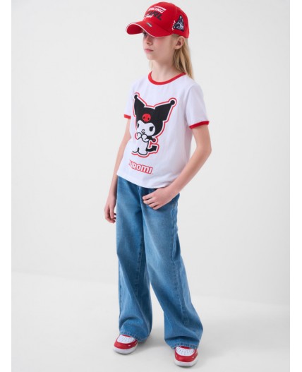 Кепка текстильная для девочек red