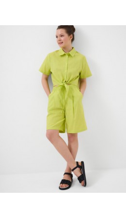 Комплект текстильный для девочек: рубашка, шорты light green