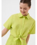 Комплект текстильный для девочек: рубашка, шорты light green