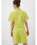 Комплект текстильный для девочек: рубашка, шорты light green