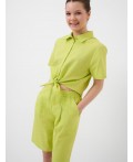Комплект текстильный для девочек: рубашка, шорты light green