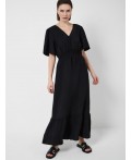 Платье текстильное для женщин black