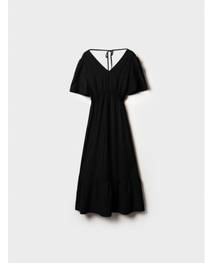 Платье текстильное для женщин black