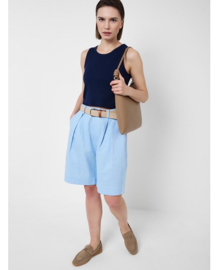 Шорты текстильные для женщин light blue