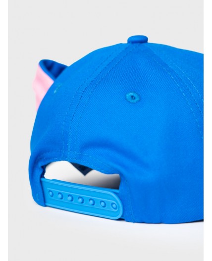 Кепка текстильная для девочек blue, light blue, pale pink