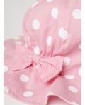 Панама текстильная для девочек pale pink, white