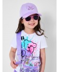 Кепка текстильная для девочек lilac