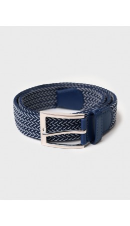 Ремень для мальчиков синий,белый