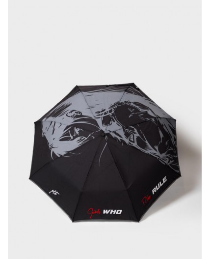 Зонт автоматический для девочек черный