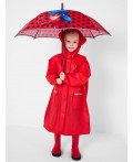 Зонт-трость для девочек красный
