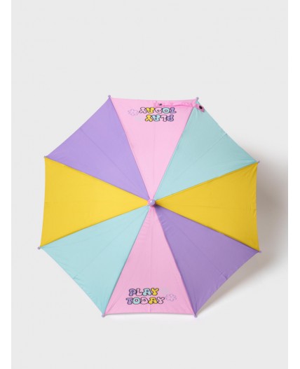 Зонт-трость для девочек разноцветный