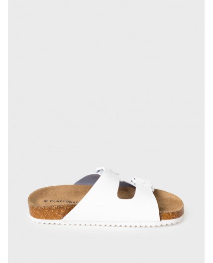 Туфли открытые для девочек белый