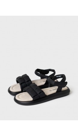 Туфли открытые для девочек черный