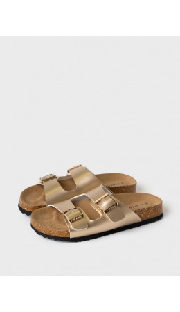 Туфли открытые для девочек золотой