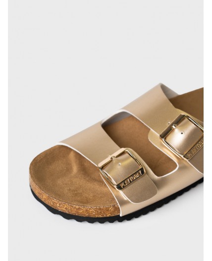 Туфли открытые для девочек золотой