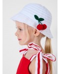 Шляпа текстильная для девочек white