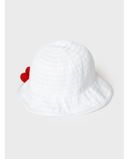 Шляпа текстильная для девочек white