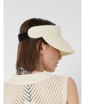 Козырек соломенный для женщин white