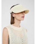 Козырек соломенный для женщин white