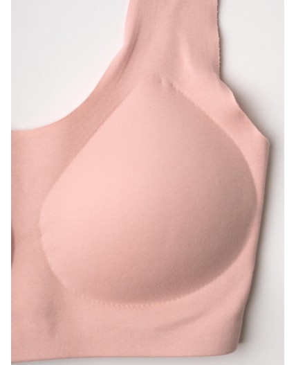 Топ (бра) трикотажный для девочек, 2 шт в комплекте green, pale pink