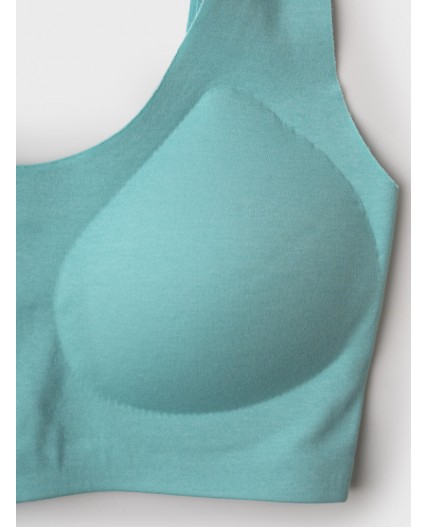 Топ (бра) трикотажный для девочек, 2 шт в комплекте green, pale pink