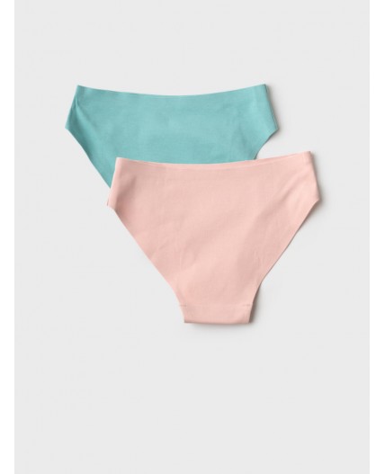 Трусы трикотажные для девочек, 2 шт в комплекте green, pale pink