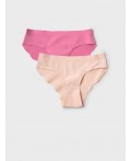Трусы трикотажные для девочек, 2 шт в комплекте pink, beige