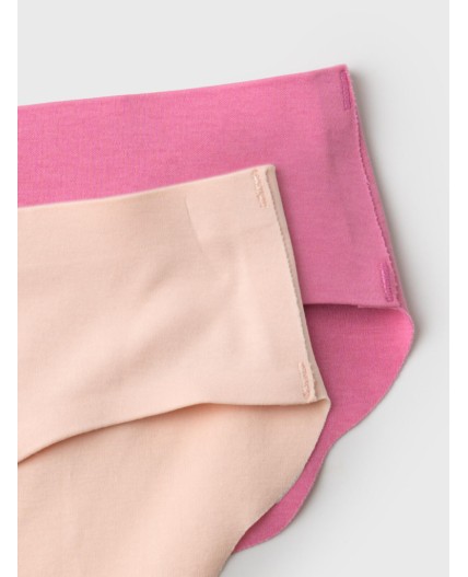 Трусы трикотажные для девочек, 2 шт в комплекте pink, beige