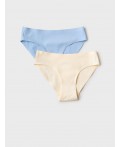 Трусы трикотажные для девочек, 2 шт в комплекте milk, light blue