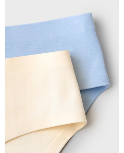 Трусы трикотажные для девочек, 2 шт в комплекте milk, light blue