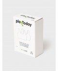 Топ (бра) трикотажный для девочек, 2 шт в комплекте black, grey