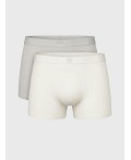 Трусы трикотажные мужские - боксеры, 2 шт в комплекте white, light grey