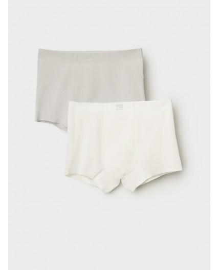 Трусы трикотажные мужские - боксеры, 2 шт в комплекте white, light grey