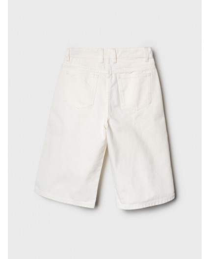 Шорты текстильные джинсовые для девочек white